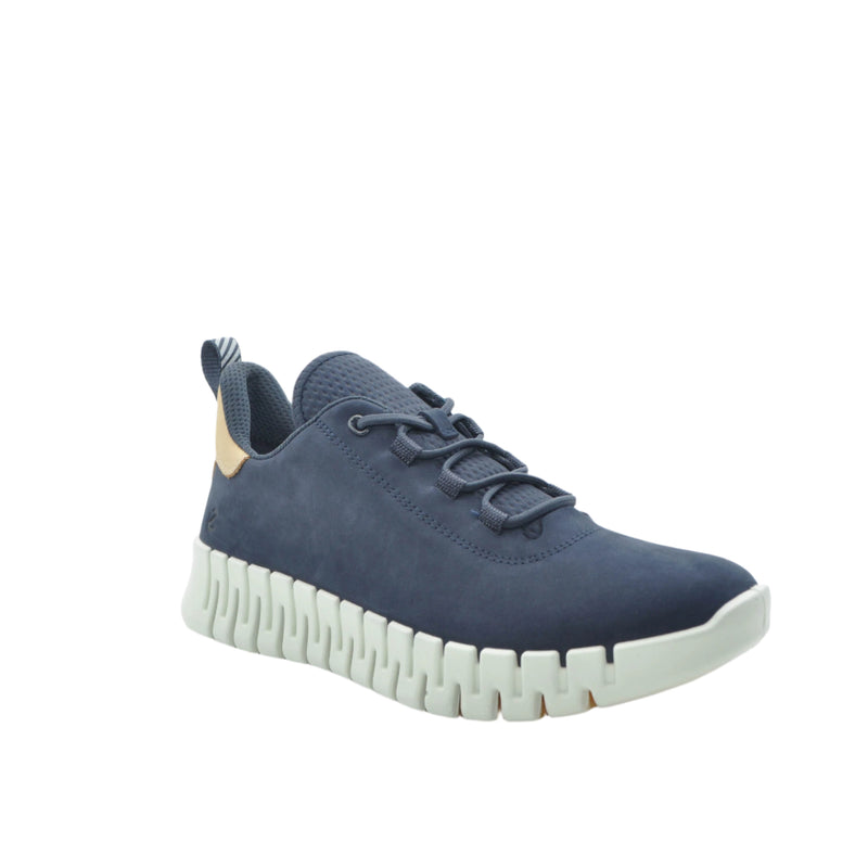 Load image into Gallery viewer, navy ecco trainers
