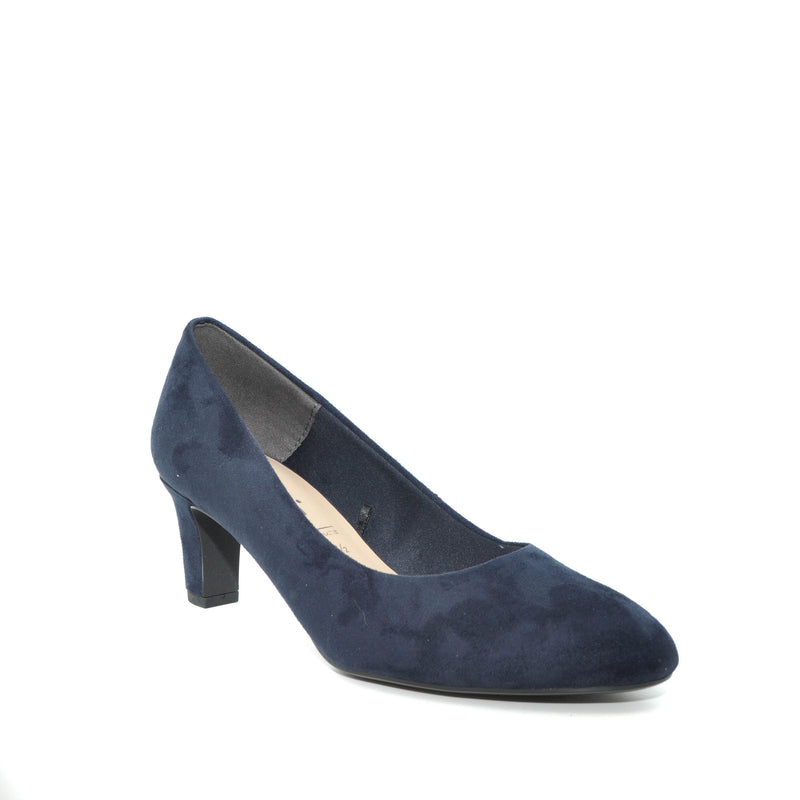 Load image into Gallery viewer, navy block heel

