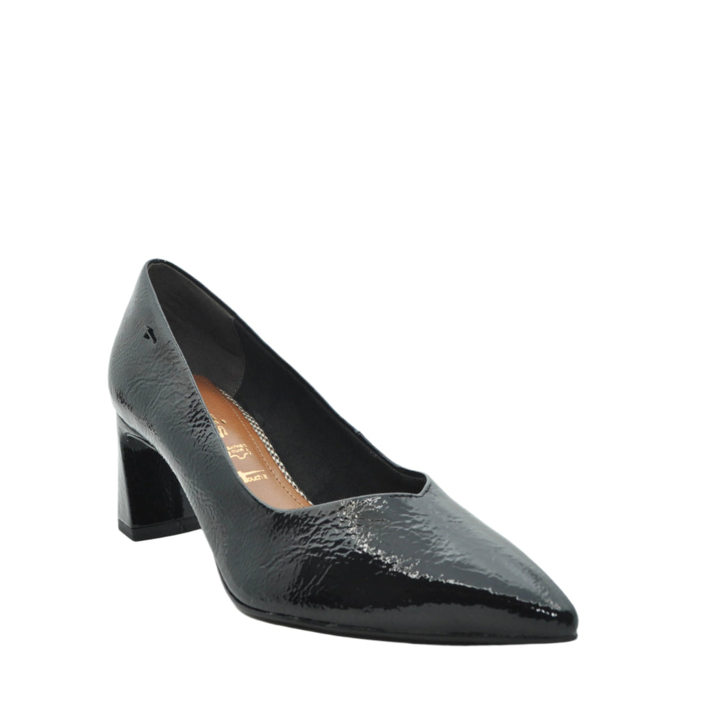 black low heel shoes