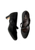 black wide fit heels