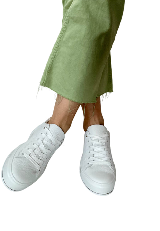 white flat shoes