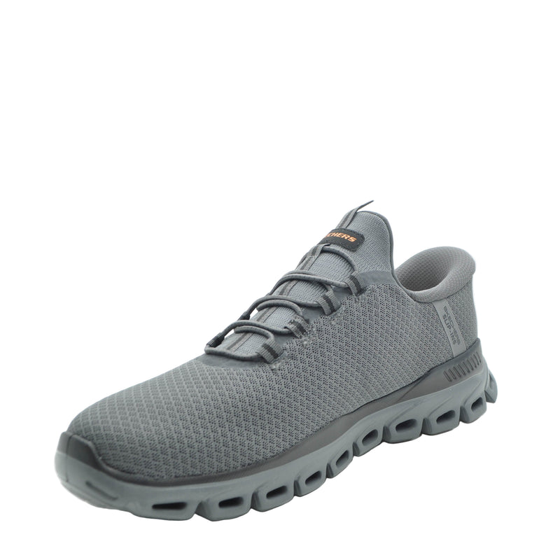 Load image into Gallery viewer, grey skechers slip ins
