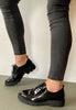Tamaris black patent shoes