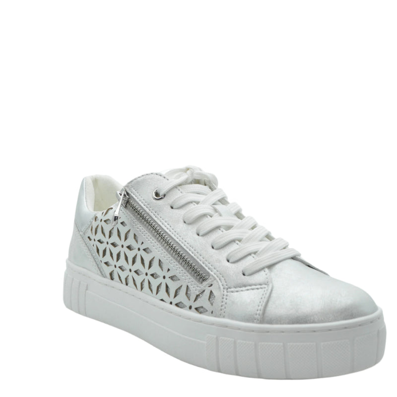Load image into Gallery viewer, silver trainers

