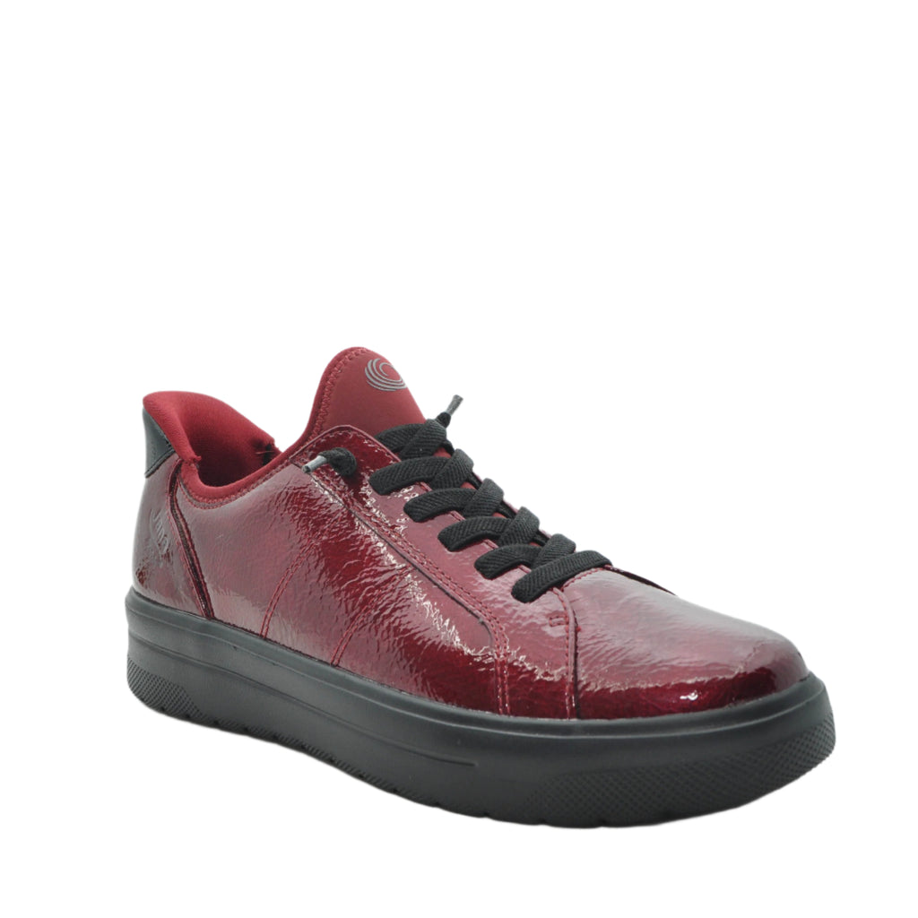 burgundy patent shoes