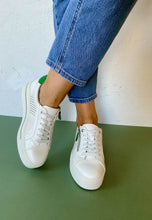 Load image into Gallery viewer, white leather trainers