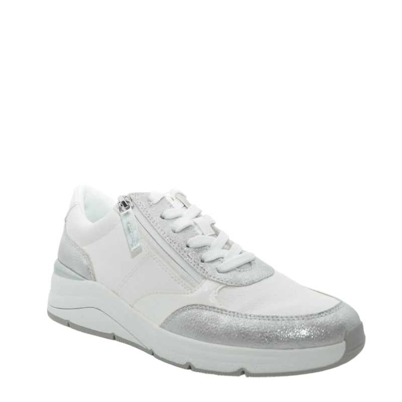 Load image into Gallery viewer, white wide fitting shoes for women
