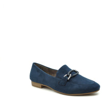 Load image into Gallery viewer, navy loafers for women