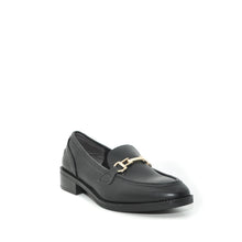 Load image into Gallery viewer, black leather loafers