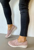 pink womens slip on shoes