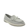 grey boat shoes