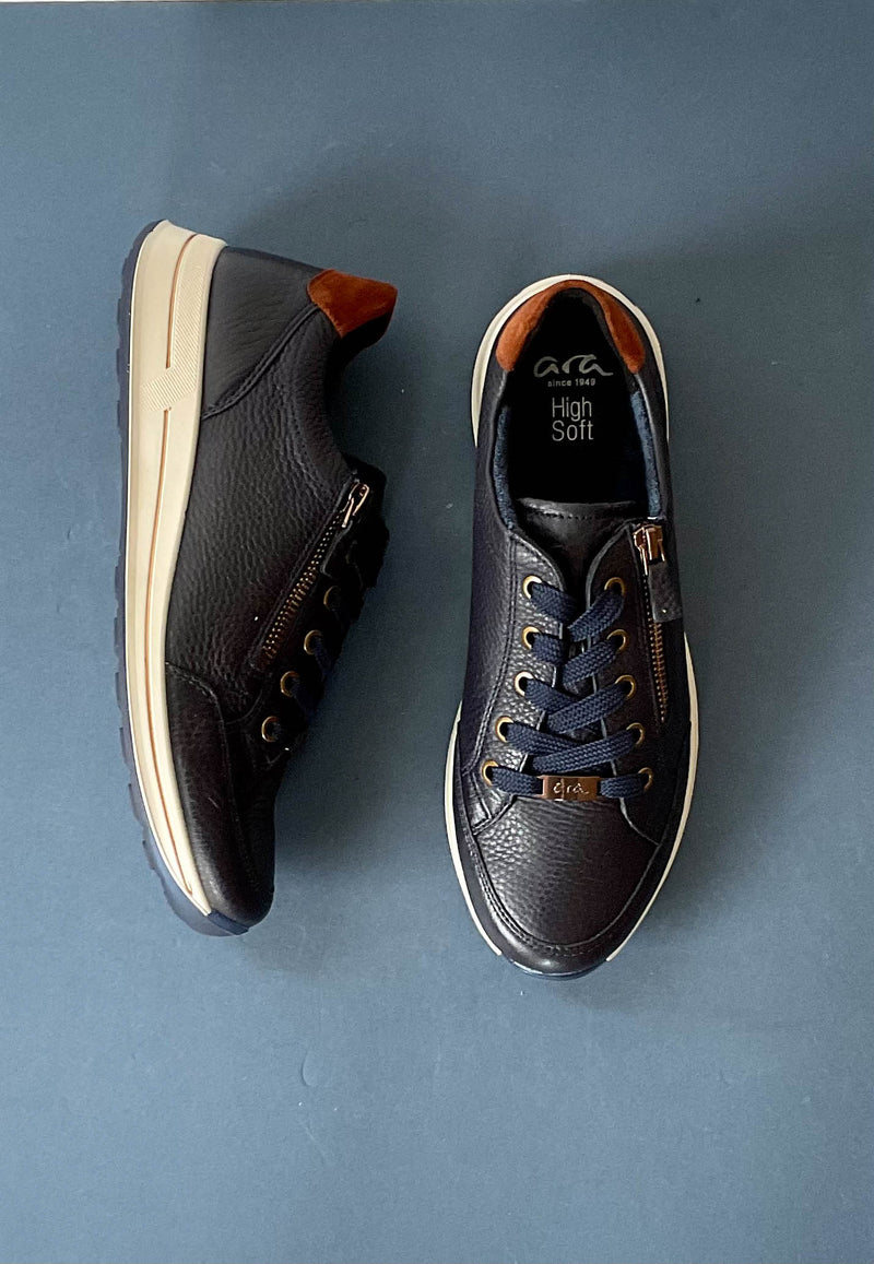 Load image into Gallery viewer, ara navy shoe
