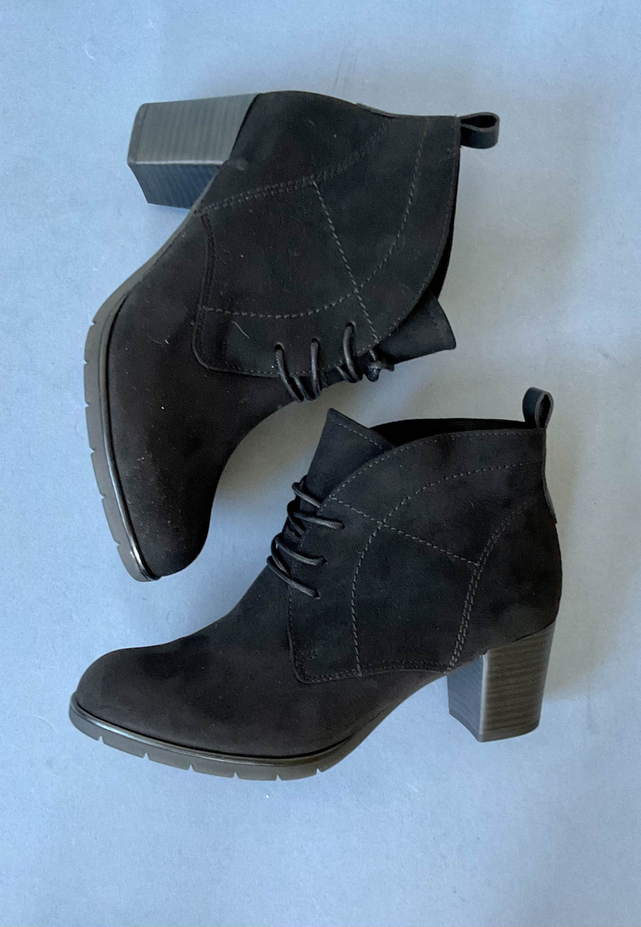 marco tozzi black suede boots