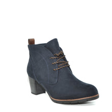 Load image into Gallery viewer, marco tozzi navy lace up boots