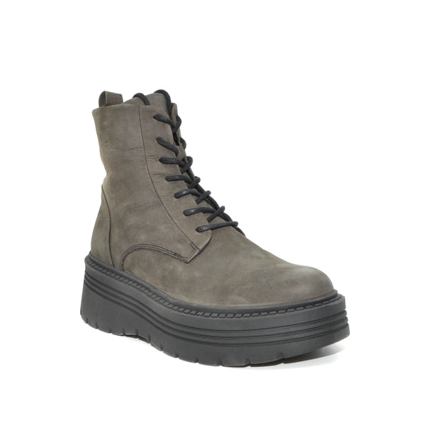 green chunky boots