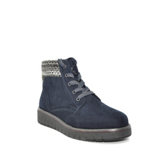 Load image into Gallery viewer, navy lace up boots