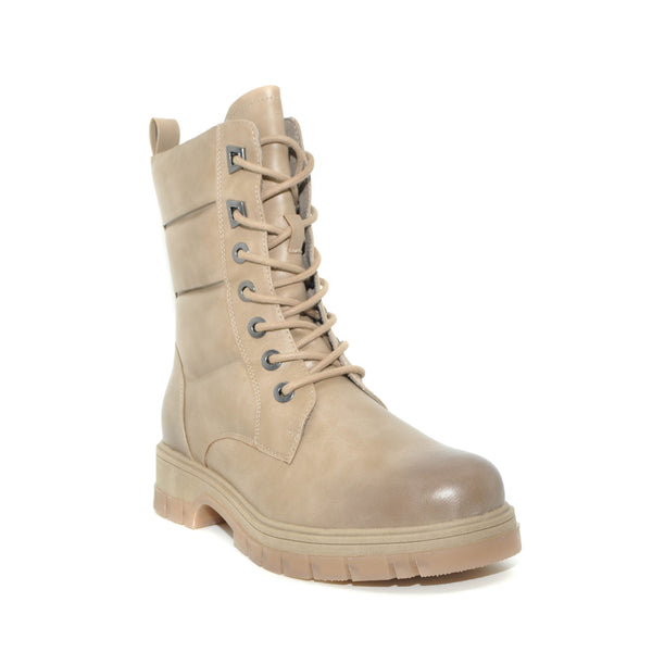 marco tozzi beige lace up boots