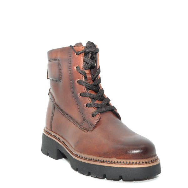 tamaris brown lace up boots for women