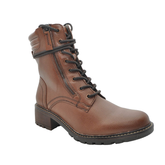 brown lace up boots