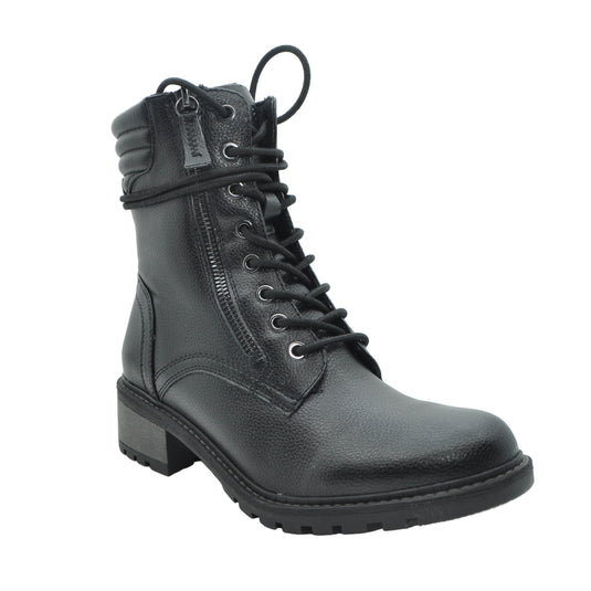 black wide fitting boots