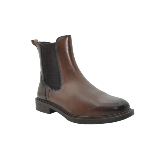 brown marco tozzi chelsea boots