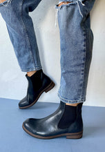 Load image into Gallery viewer, navy ankle boots
