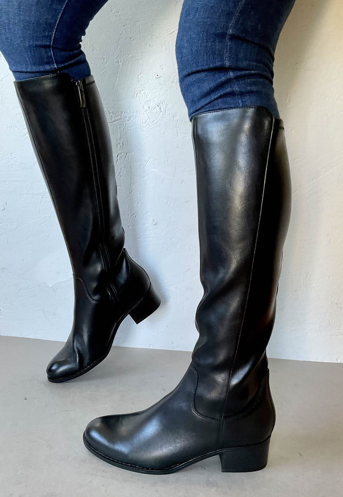 black knee boots for women