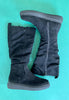 jana black knee high boots