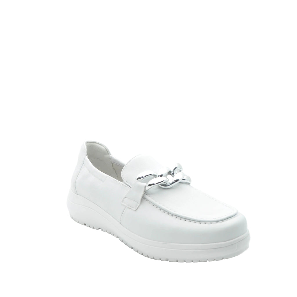 womens white loafers