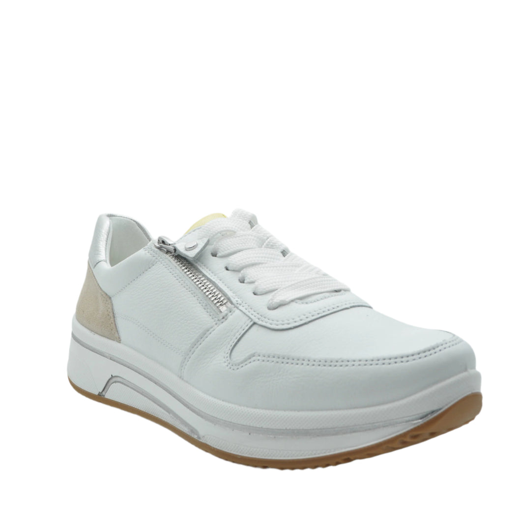 ara white leather shoes