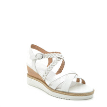 Load image into Gallery viewer, white wedge sandals