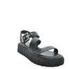 black platform sandals