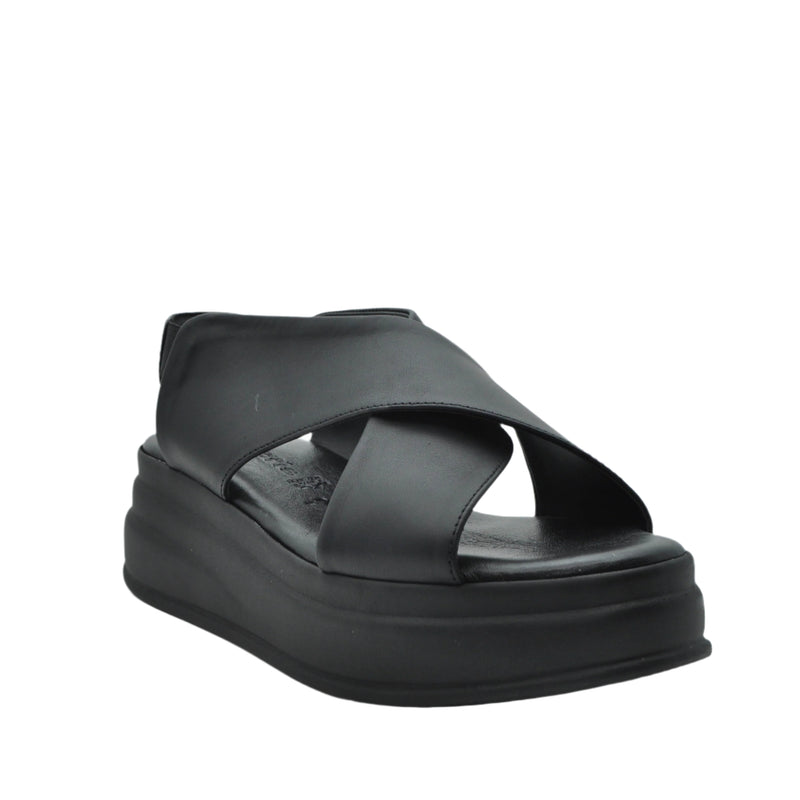 Load image into Gallery viewer, black platform sandals
