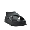 black platform sandals