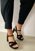 black suede heels 