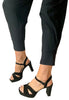 black high heel sandals