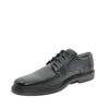 black wide fitting dress shoes for men