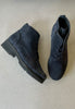 gabor navy block heel boots