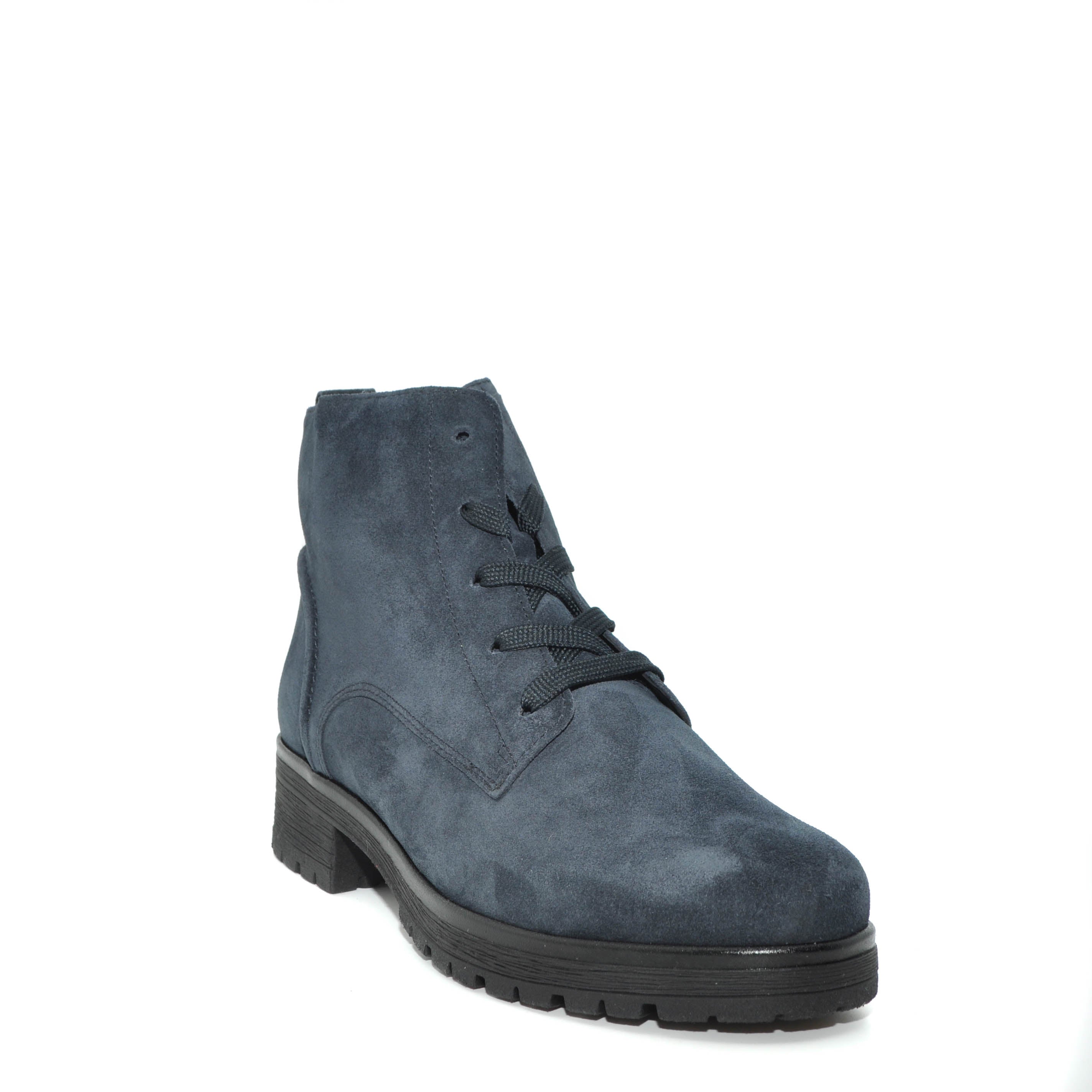 gabor navy lace up boots