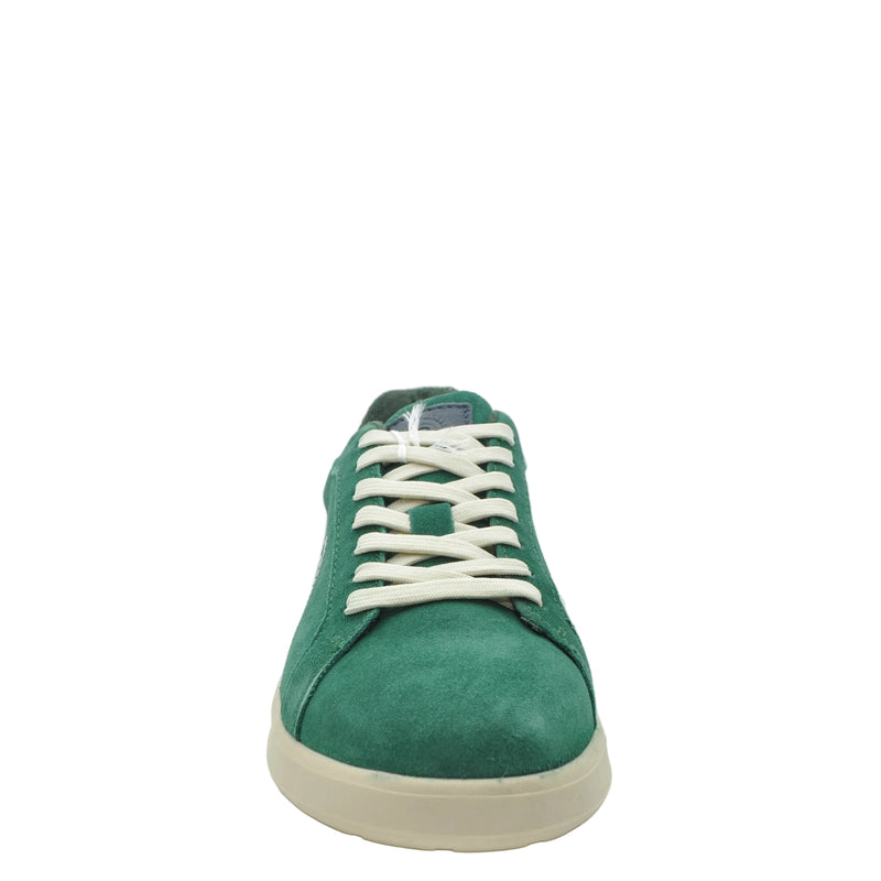 Load image into Gallery viewer, green suede mens casual shoes
