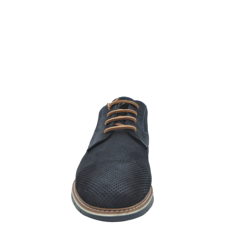 Load image into Gallery viewer, navy smart casual shoes
