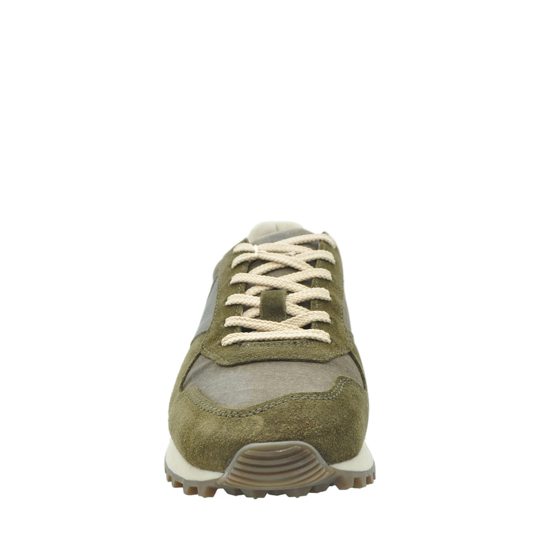 Load image into Gallery viewer, green bugatti suede trainers
