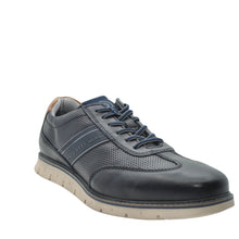 Load image into Gallery viewer, navy leather shoes for men