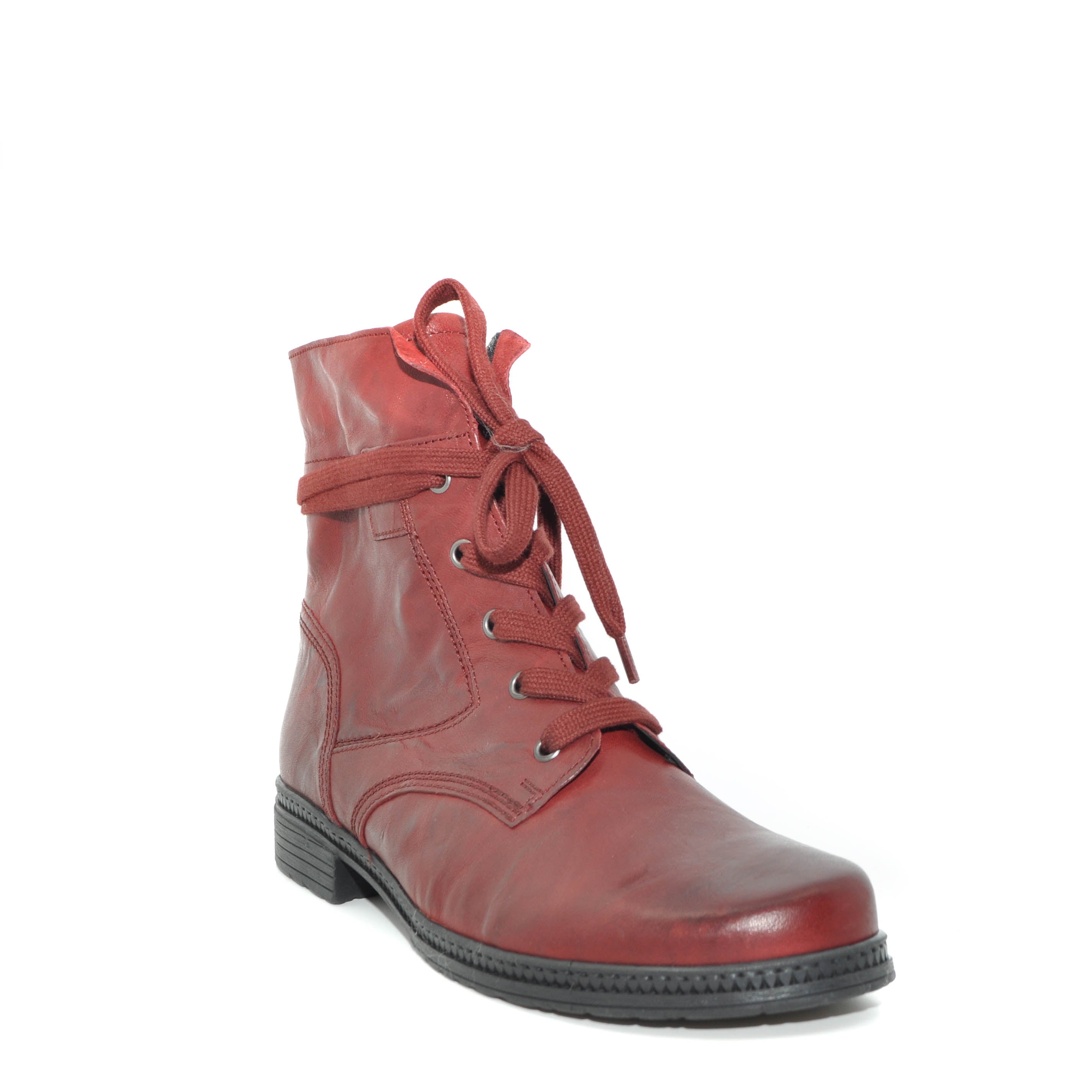gabor red flat boots