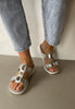 silver everyday womens sandals