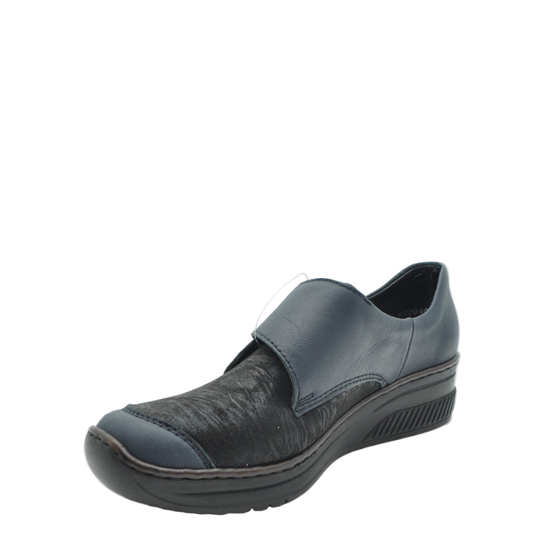 Load image into Gallery viewer, navy stretch shoes
