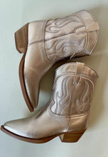 Load image into Gallery viewer, gold cowgirl boots