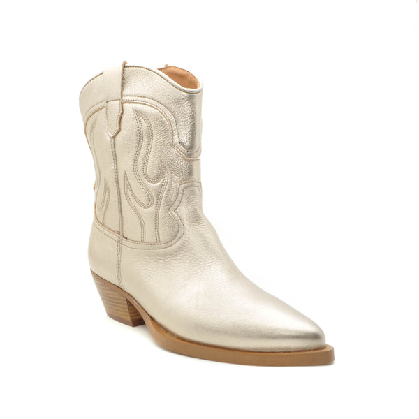 gold western boots