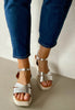 silver womens sandals