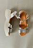 silver chunky sandals